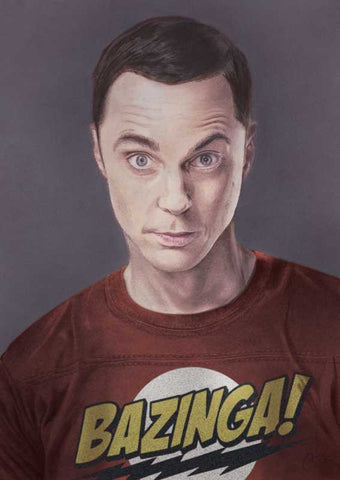 Wall Art, Sheldon Cooper Sketch Artwork