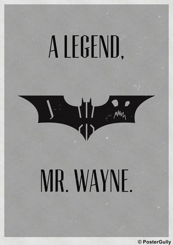 PosterGully Specials, A Legend | Wayne as Batman, - PosterGully