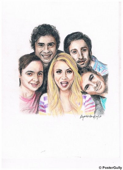 Wall Art, The Big Bang Theory Sketch, - PosterGully