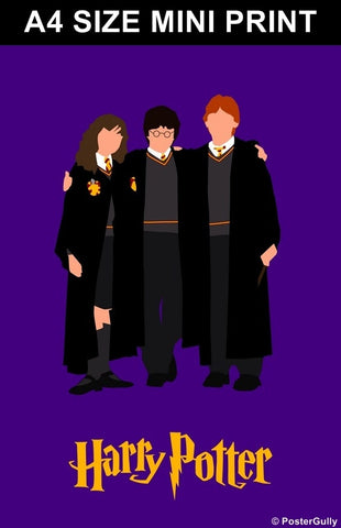 Mini Prints, Harry Potter Trio Minimal | Mini Print, - PosterGully