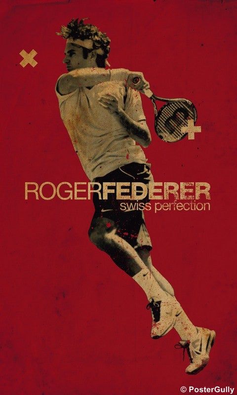 Wall Art, Roger Federer Artwork, - PosterGully