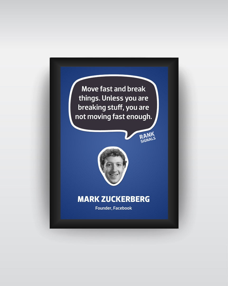 Framed Art, Mark Zuckerberg Framed Art Print, - PosterGully - 2