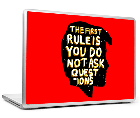Laptop Skins, First Rule Fight Club Laptop Skin, - PosterGully