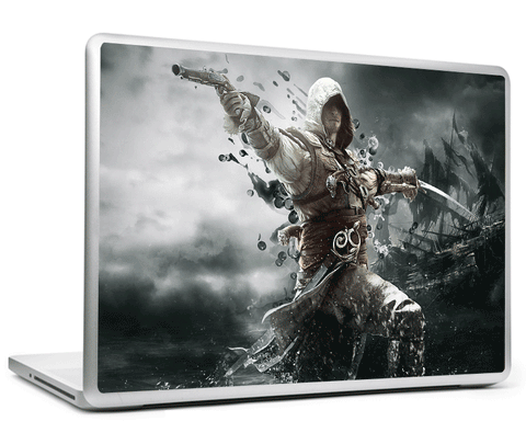 Laptop Skins, Assassins Creed Black Flag 2 Artwork Laptop Skin, - PosterGully