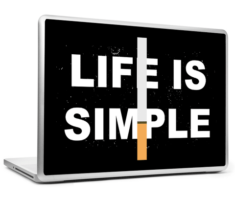 Laptop Skins, Life Is Simple Humour Laptop Skin, - PosterGully