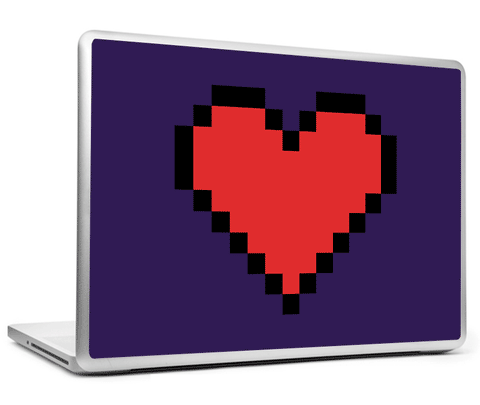 Laptop Skins, Pixels Heart Laptop Skin, - PosterGully