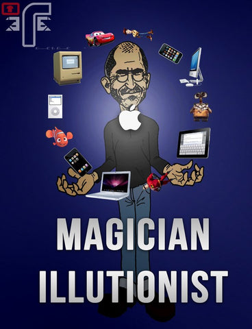 PosterGully Specials, Magician Illusionist | Steve Jobs, - PosterGully
