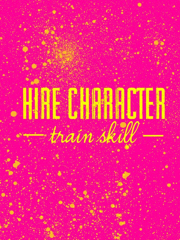 Wall Art, Hire Character Train Skill | Quote, - PosterGully