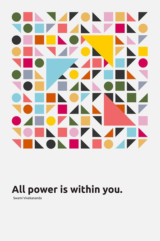 Wall Art, All Power Is Within You | Swami Vivekananda Quote, - PosterGully