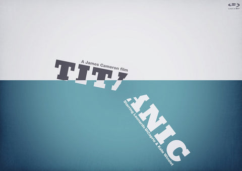 PosterGully Specials, Titanic Minimal Art, - PosterGully