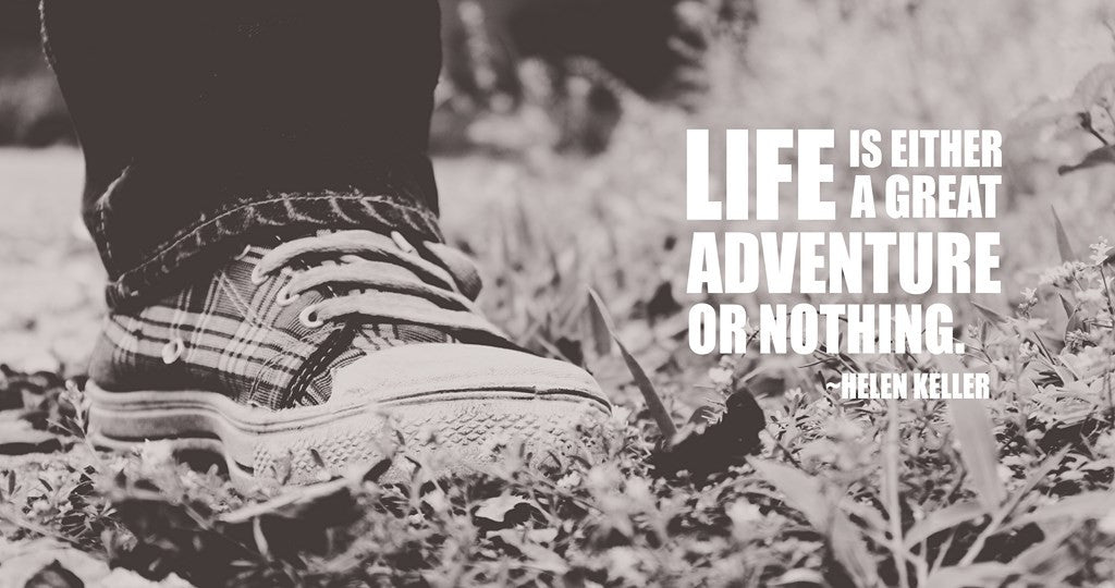 PosterGully Specials, Life Is Adventure Or Nothing | Helen Keller, - PosterGully