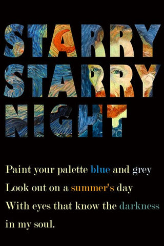 PosterGully Specials, Starry Starry Night | Vincent Vangogh, - PosterGully