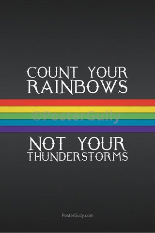 Wall Art, Count Your Rainbows, - PosterGully