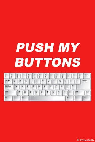 Wall Art, Push My Buttons, - PosterGully