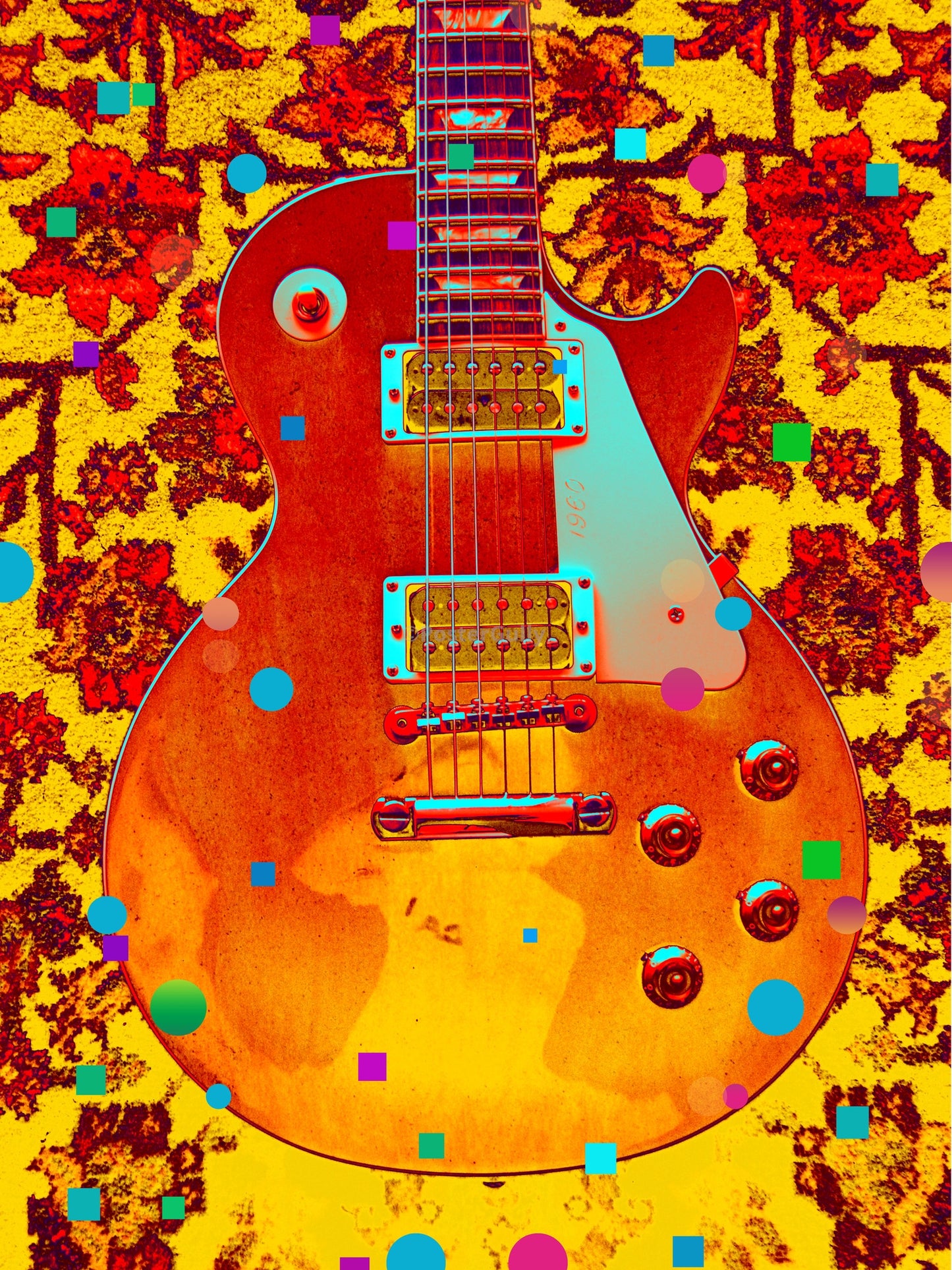 PosterGully Specials, Guitar | Abstract Artwork, - PosterGully