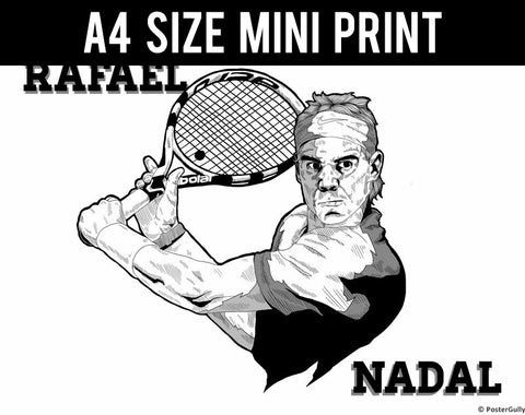 Mini Prints, Rafael Nadal Artwork | Mini Print, - PosterGully