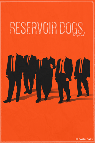 PosterGully Specials, Reservoir Dogs Minimal Orange, - PosterGully