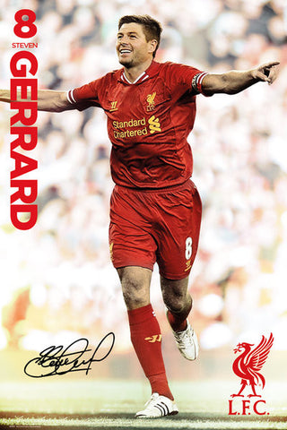 Maxi Poster, Liverpool Gerrard 13/14 Maxi Poster, - PosterGully