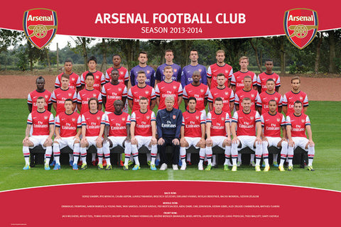 Maxi Poster, Arsenal Team Photo 13/14 Maxi Poster, - PosterGully