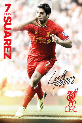 Maxi Poster, Liverpool Suarez 13/14 Maxi Poster, - PosterGully