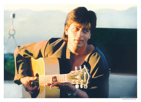 Seven Rays, Shahrukh Khan playing guitar in Pardes -1, - PosterGully
