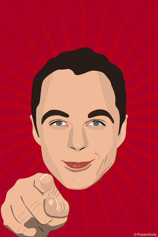PosterGully Specials, Sheldon Cooper Big Bang Theory Minimal, - PosterGully