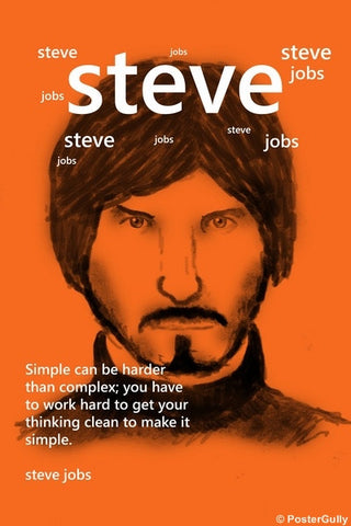Wall Art, Steve Jobs On Simplicity, - PosterGully