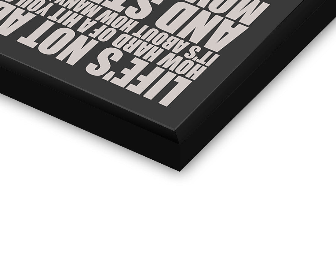 Glass Framed Posters, Sylvester Stallone Quote Keep Moving Forward Glass Framed Poster, - PosterGully - 2