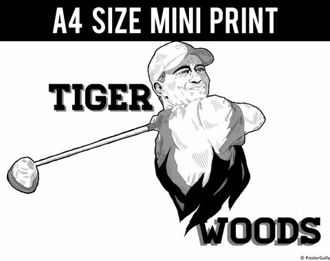 Mini Prints, Tiger Woods Artwork | Mini Print, - PosterGully