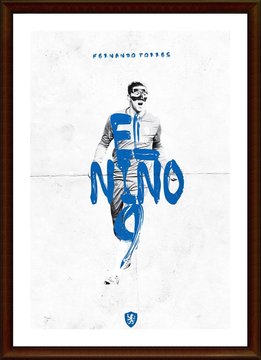 Wall Art, Fernando Torres | Chelsea Minimal Football Art, - PosterGully