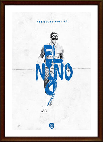 Wall Art, Fernando Torres | Chelsea Minimal Football Art, - PosterGully