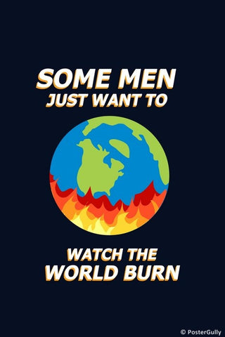 Wall Art, Watch The World Burn Joker, - PosterGully