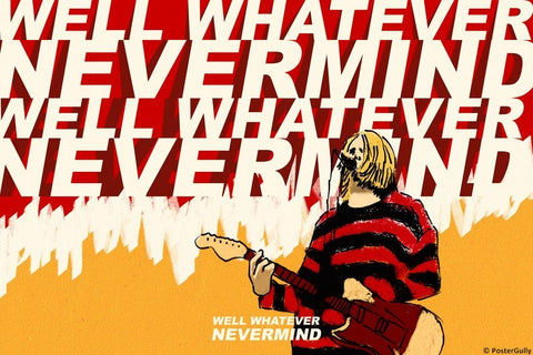Wall Art, Whatever Nevermind | Kurt Cobain | Nirvana, - PosterGully