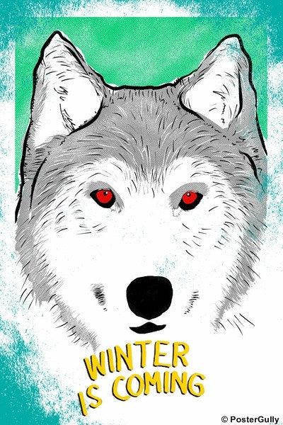 Wall Art, Winter Is Coming-Wolf Game Of Thrones, - PosterGully