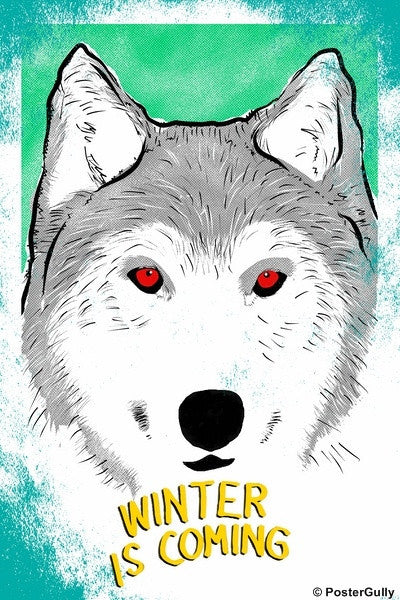 Wall Art, Winter Is Coming-Wolf Game Of Thrones, - PosterGully