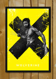 Glass Framed Posters, Wolverine Yellow Artwork Glass Framed Poster, - PosterGully - 1