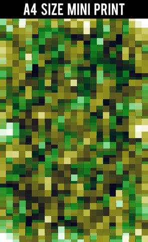 Mini Prints, Yellow And Green Mosaic | Mini Print, - PosterGully
