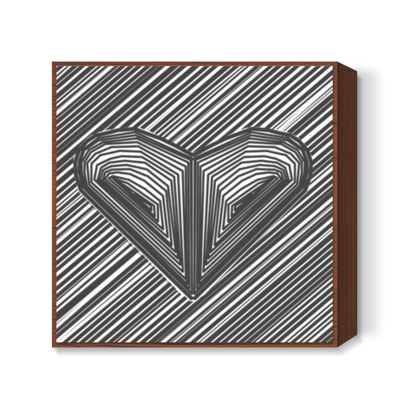 heart hart heart Square Art Prints