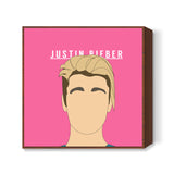 Justin Bieber | Portrait minimal Square Art Prints