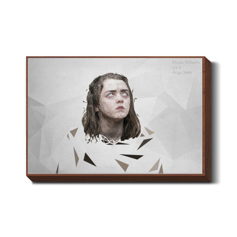 arya stark polygon art || maisie williams || Wall Art