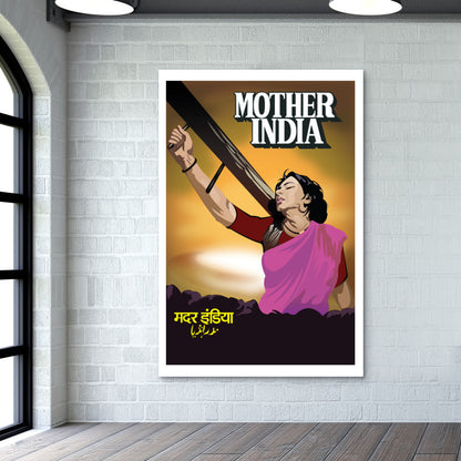 Mother India Vector Art Wall Art