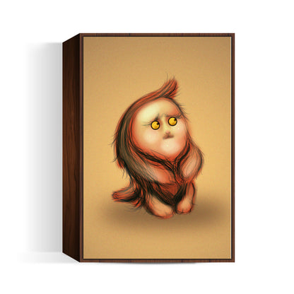 Gluby Says Dont Be Scared - Brown Back Wall Art