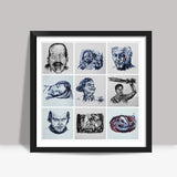Daily Movie Sketch Collection 2 Square Art Prints