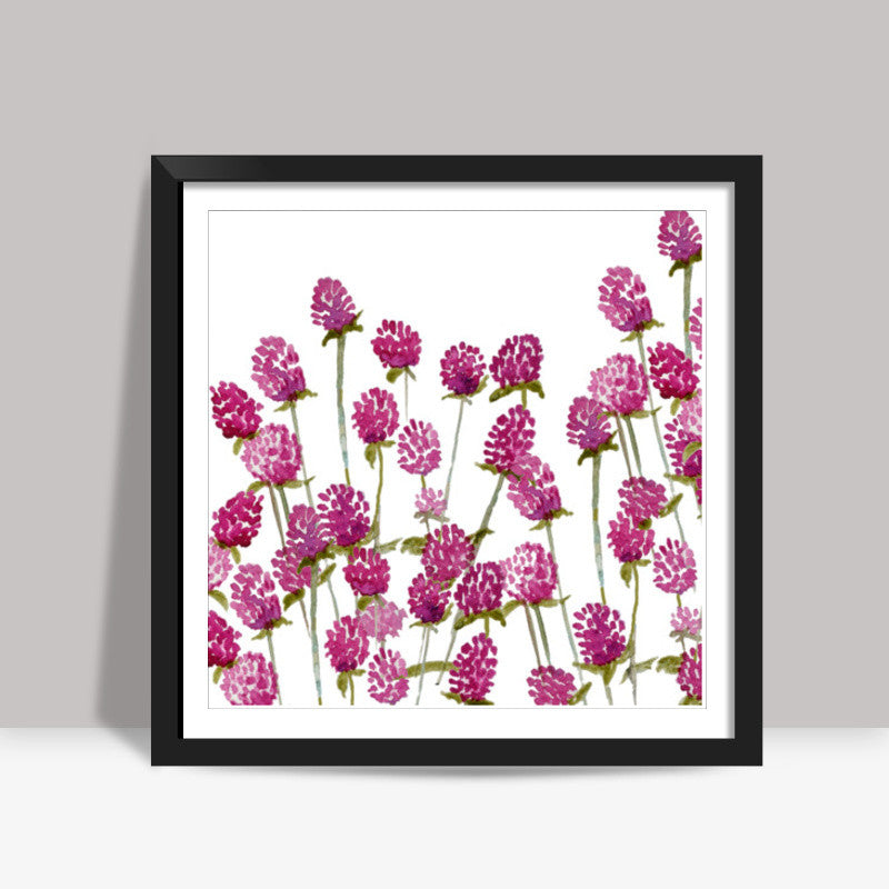 Beautiful Summer Floral Design Square Art Prints