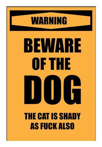 Beware Of Dog Wall Art PosterGully Specials
