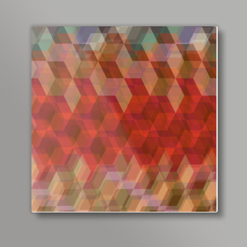Geometric Bokeh Square Art Prints