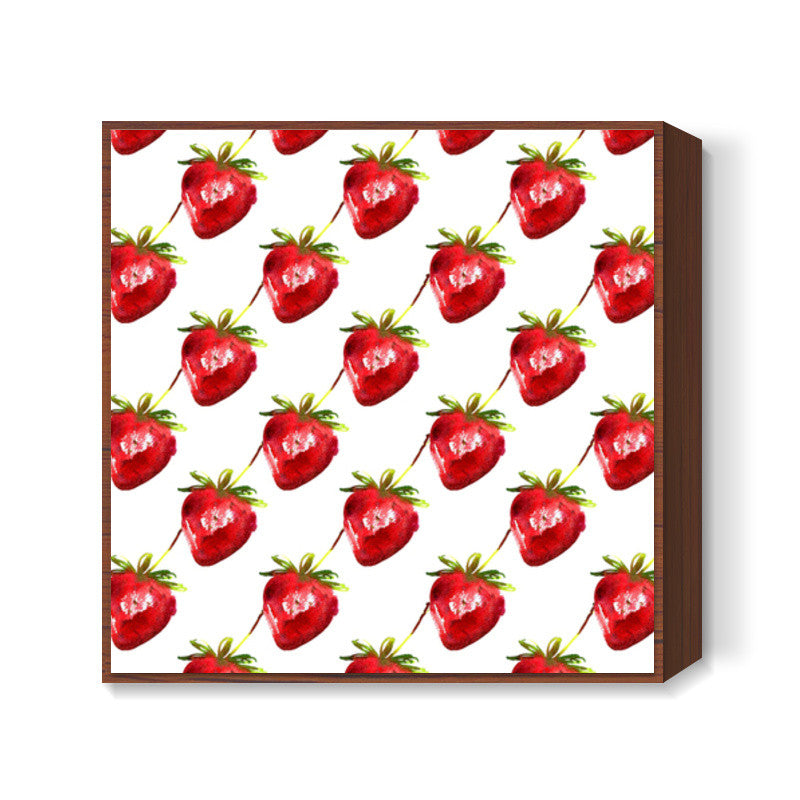 Strawberries Square Art Prints