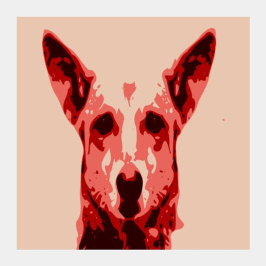 Absctract Dog Square Art Prints PosterGully Specials