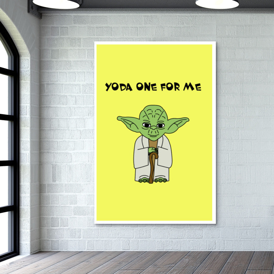 Yoda One for Me Wall Art