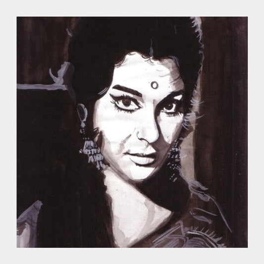 Sharmila Tagore Has Acted In Several Different Kinds Of Movies Square Art Prints PosterGully Specials